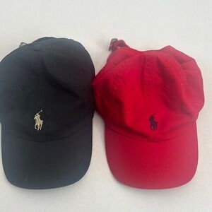 Polo Ralph Lauren Black and Red Caps